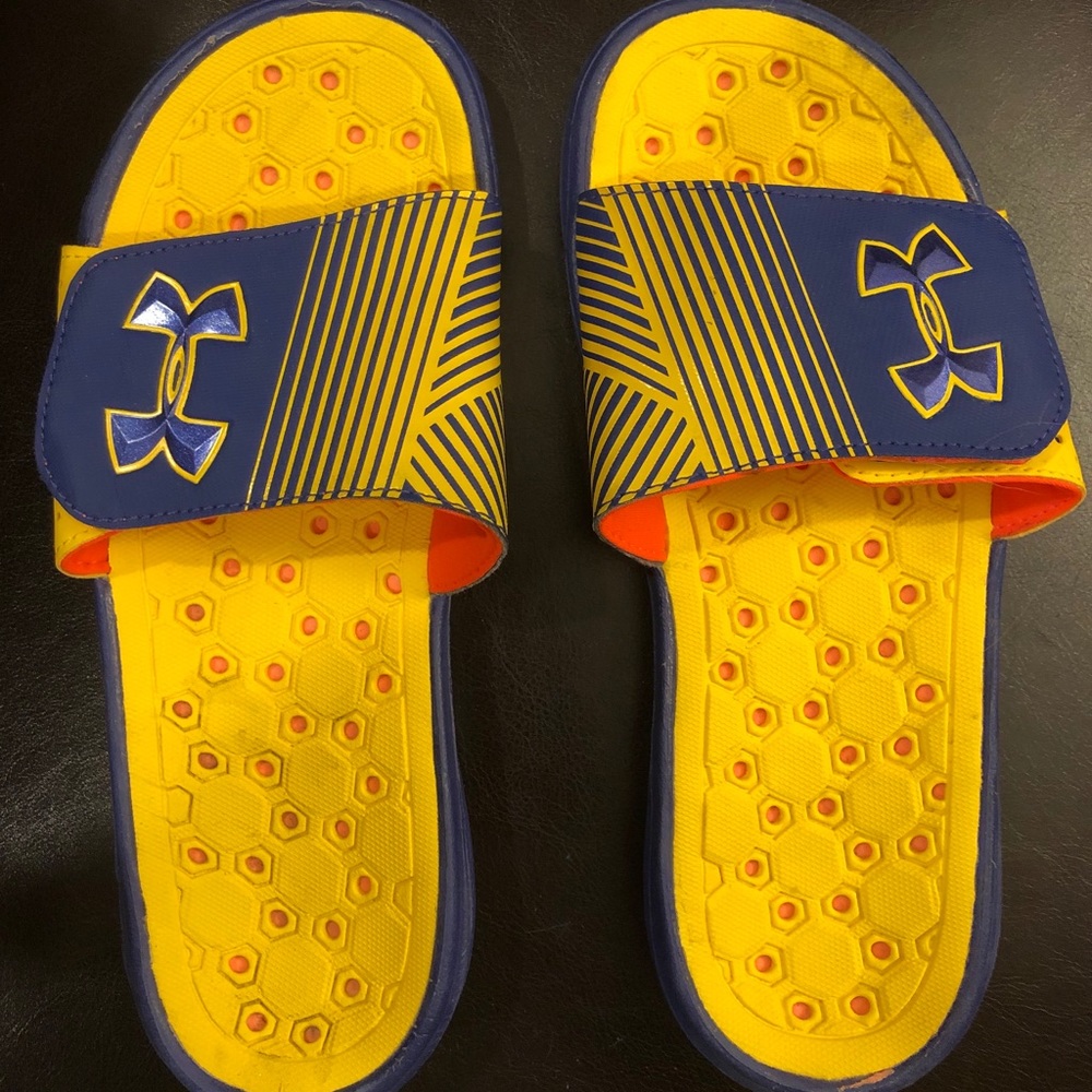Multicolor Under Armour Slides